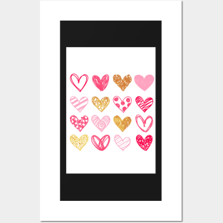 Lovely Heart Design For Valentine Day Gift For Loved One Posters and Art